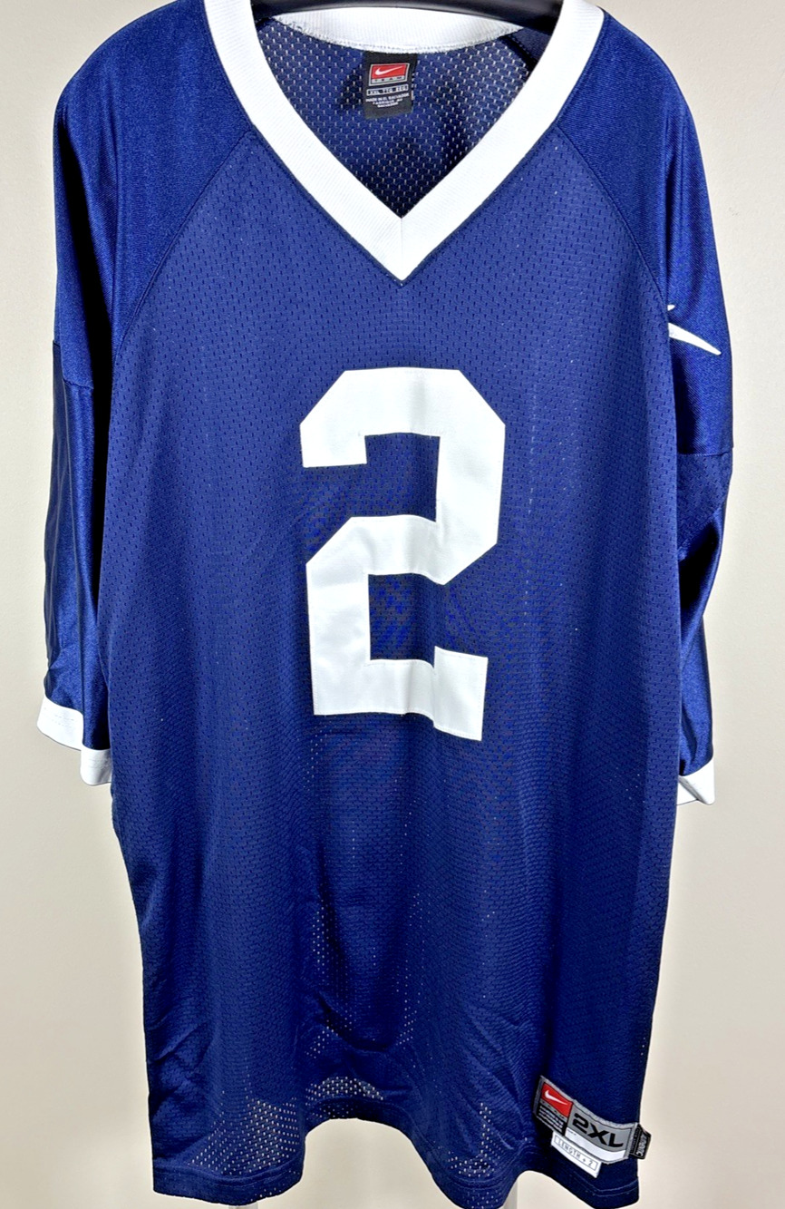 Nike Penn State Nittany Lions #2 Blue Football Jersey Men's XXL Y2K Vintage NCAA